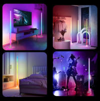 Lámpara De Piso Inteligente 150cm RGB LED Controlable Por APP Iluminación Moderna Para Dormitorio Juego Sala De Estar - details 10