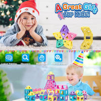 Juguetes Magnéticos 3D De Macarón Medianos Bloques De Construcción Educativos Para Sensory Para Niños Regalo De Cumpleaños Juguete De Pila - details 1