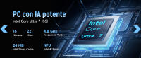 AI Mini PC BMAX B11 Power | Intel Core Ultra 7 155H 24GB 1TB | Windows 11 Pro | Gráficos ARC | Triple Pantalla 4K@60Hz | WiFi 6 | LAN 2,5G | Type-C | BT 5.2 - details 4