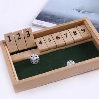 Juego De Dados De Madera Para 2-4 Jugadores ' Shut-The-Box ' Capacidad De Pensamiento Cognitivo Juego Manual Sin Químicos Originales En China - details 8