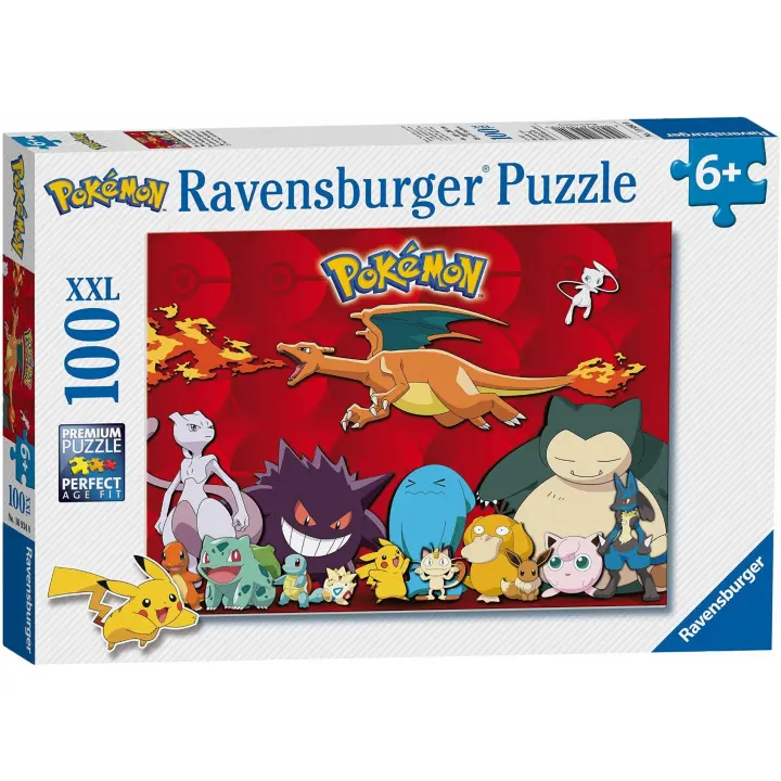 Ravensburger Puzle Mi Pokémon favorito 100 piezas XXL, 10934, Tienda con Licencia Oficial - 1