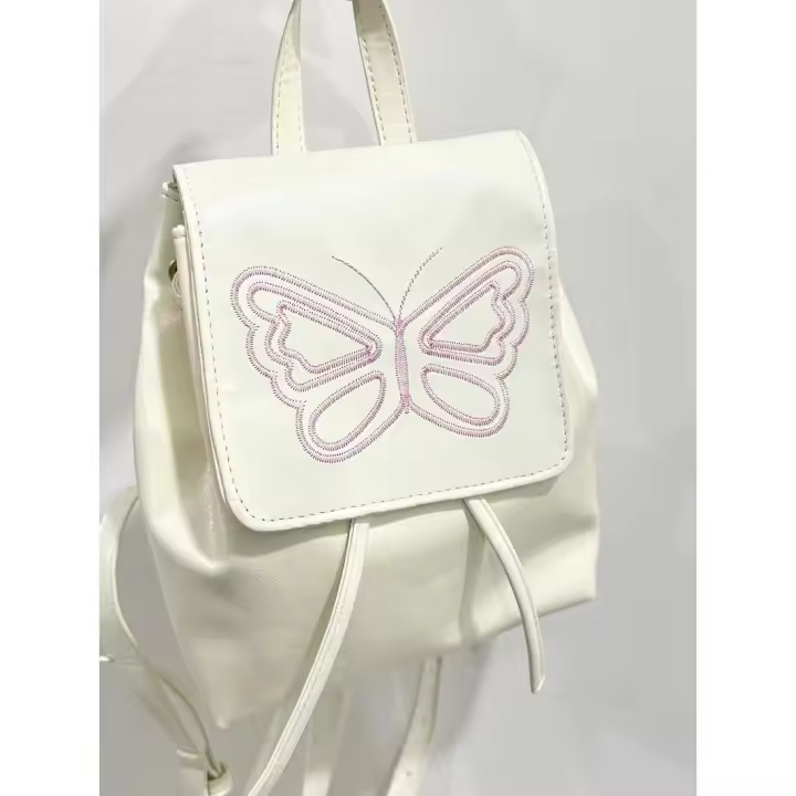 Nueva mopila Retro Para Mujer con Textura de Mariposa y Cordón ajustable para todo tipo de combinaciones. - 1