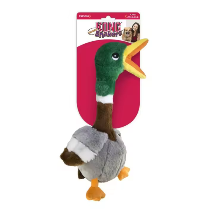 (43CM) KONG SHAKERS HONKERS PATO DE PELUCHE PARA PERROS GRANDE - 1