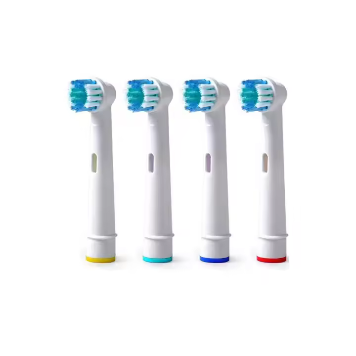 Pack 4 cabezales de repuesto ⋆ Recambios para cepillo de dientes eléctrico Braun Oral B ⋆ Modelo SB-17A ⋆ Cerdas suaves y efectivas ⋆ Compatibilidad garantizada ⋆ Envío desde España - 1