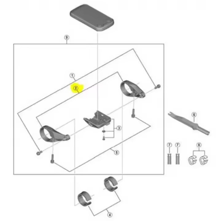 Electrónica Soportes Shimano Soporte Sc-e6100 Negro - 1