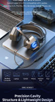 Auricular De Juego Con Luz LED Y Micrófono HD 3.5mm Para PC Laptop PS4 PS5 XBox Switch - Auriculares Con Sonido Surround Wired - details 3