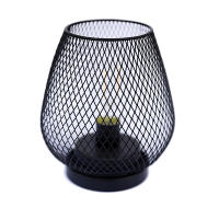Juego de 2 lámparas de Mesa with form de jaula de metal que funciona con Pilas, Luz decorative inalámbrica with bombilla LED para Dormitory, Hogar, Bodas, FiesasSuministro de Energía DE LA catería, sin catería) - details 2