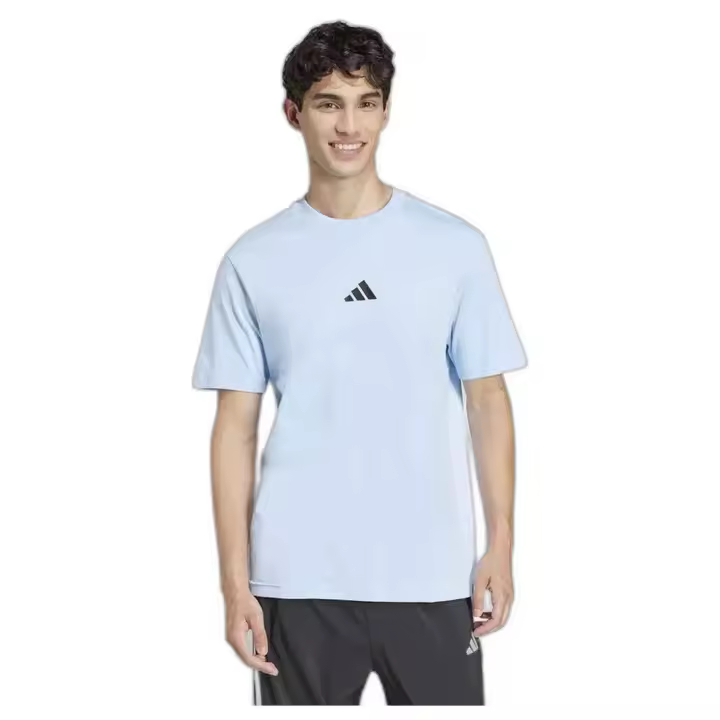 Camiseta de Manga Corta Adidas Slim Fit para hombre en color azul - 1