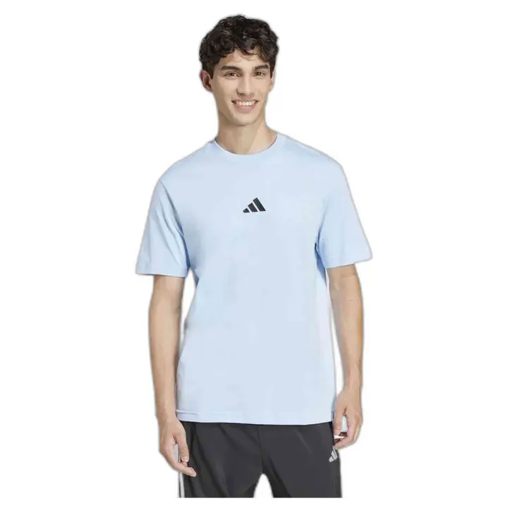 Camiseta de Manga Corta Adidas Slim Fit para hombre en color azul - 1