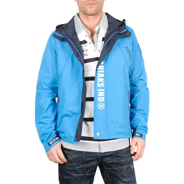 Koroshi Chaqueta sport sintética para hombre color azul | Ropa Casual - 1