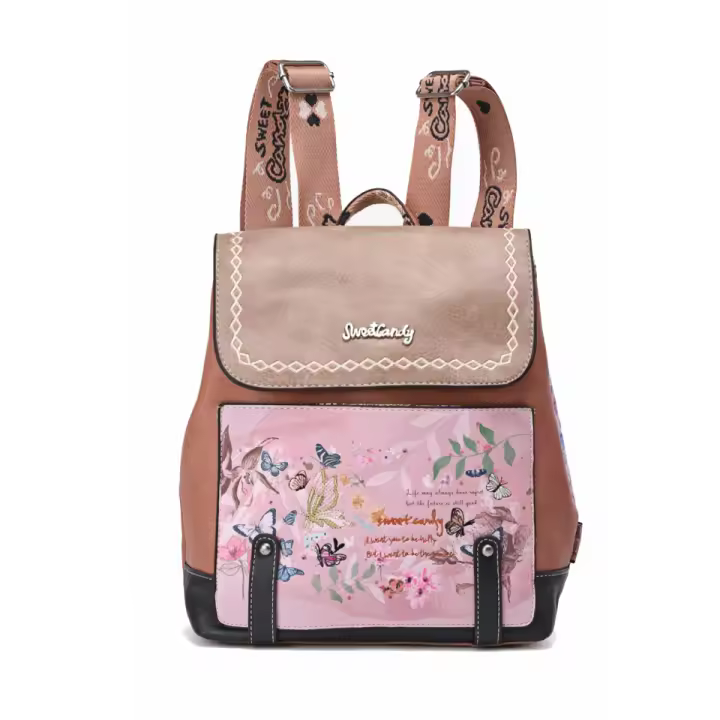 Mochila Sweet Candy Colección Butterfly Garden - ¡El toque perfecto de naturaleza y elegancia!  Alta calidad - 1