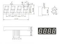 Pantalla LED De 0.56 Pulgadas 7 Segmentos Dígito Tubo Rojo Común Catodo / Anodo Digital 0.56 Pulgada Led 7segmento Para Arduino - details 3