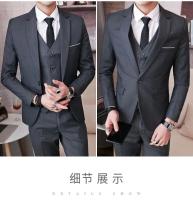 Traje De Boda Italiano Estilo Nuevo 6XL Para Hombre Conjunto De 3 Piezas (Chaleco + Chaqueta + Pantalones) Moda Negocios Formal - details 28