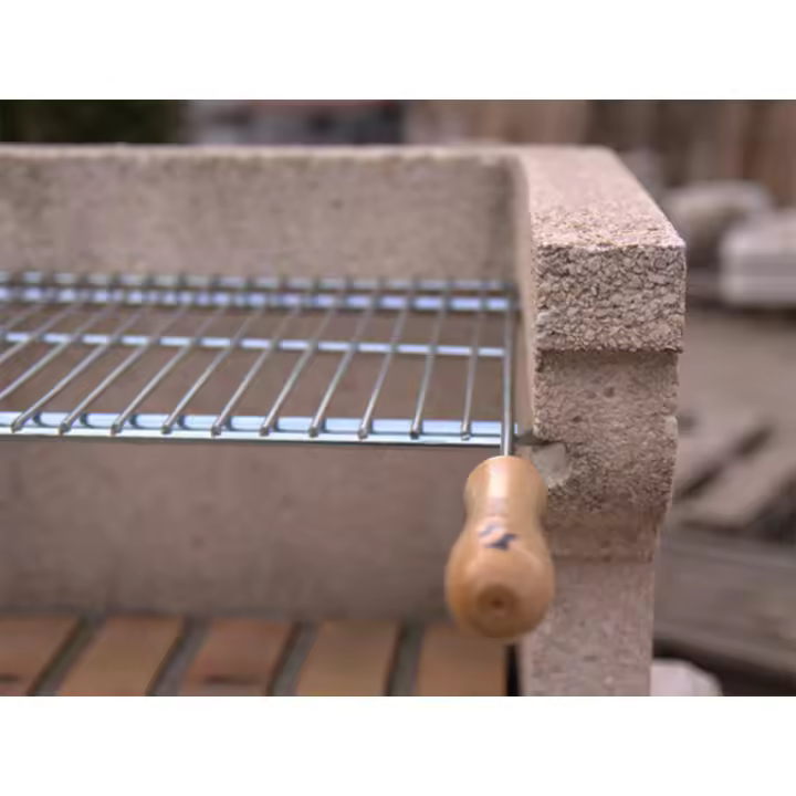 parrilla para barbacoa extensible 50x40cm de acero zincado - 1