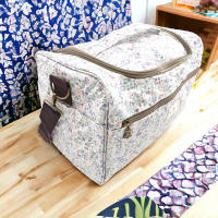 Bolso Nevera Impermeable BagsGarden con Flores, Para Carrito de Bebé, Asa Superior y Correa Ajustable de Algodón, 35x23x20 cm, Envío aleatorio - Algodón Resinado Waterproof, Revestimiento Térmico, Ideal para Biberones y Comidas - details 1