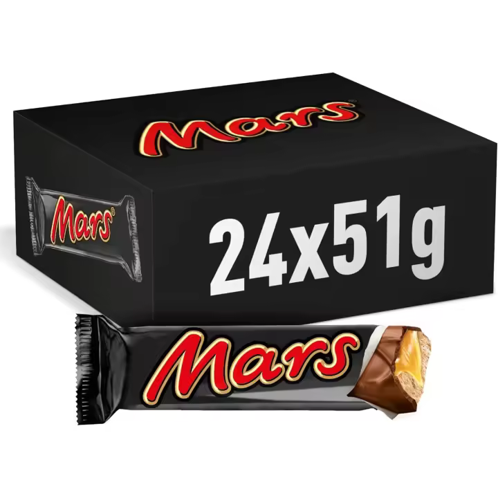 Mars barritas de chocolate con caramelo pack 24unidades x 51g - 1