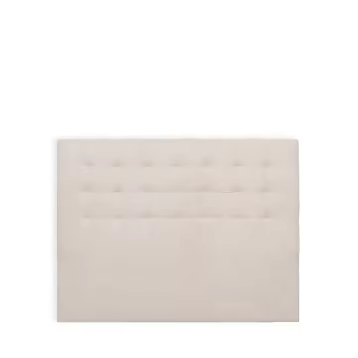 Wabi Home - Cabecero Moly - Tapizado con capitoné en poliéster color gris cálido - 1