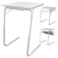 Mesa Auxiliar Plegable Ajustable en Altura 52-73 cm – Escritorio Portátil para Ordenador, Comidas, Teletrabajo o Estudio – Ligera y Compacta con Superficie Amplia 52x40 cm – Fácil Montaje y Almacenaje - details 1