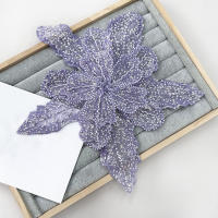 1PC Parche Bordado De Flores Colorido 3D Con Lentejuelas Y Encaje Para Ropa Aplicaciones De Tela Bordadas Con Diamantes Tamaño 28cmx30cm - details 30