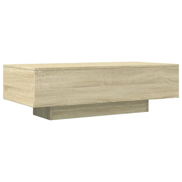 vidaXL Mesa de centro madera de ingeniería roble Sonoma 100x49,5x31 cm Mesita de Salón o Comedor o Auxiliar Mesa de Café Meuble Salón - 1
