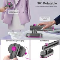 1piezas Plancha de viaje portátil giratoria de 90°, plancha de vapor de mano para viaje, calentamiento rápido de 20 s - details 1