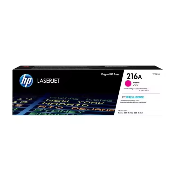 HP - Tóner 216A Magenta para HP LaserJet Pro M182 y M183, rendimiento estándar de 850 páginas, cartucho original compatible con impresión láser - 1