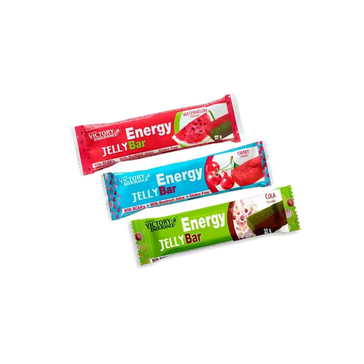 Victory endurance ENERGY JELLY BAR Mojito 1Caja(24 unidades) Barritas energéticas Recuperadoras - 1
