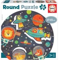 Educa , Round Espacio. Puzzle Redondo Infantil. 28 Piezas. +3 años Educa 18908 - details 0