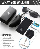 Gafas de sol deportivas polarizadas para hombre con ultraligero y marco de metal irrompible, 100% - details 3