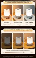 Lámpara Nocturna USB LED Con Control Remoto Y Batería Recargable Tres Colores Luz De Mesa Portátil Para Dormitorio - details 7