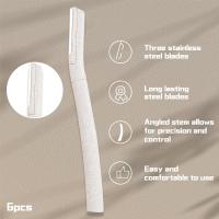3pcs EZ Eco-friendly Desechables Afeitadoras De Cejas De Trigo Biodegradables Y Reciclables Seguras Y Higiénicas Para El Ambiente - details 3