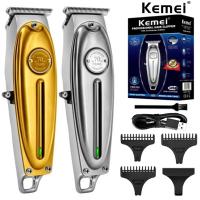 Cortador De Pelo Profesional Kemei KM-1949 Para Hombres Trimmer De Acero Inoxidable Con Recortadores De Límite Herramienta De Peluquería Para Barba Y Cabeza - details 1