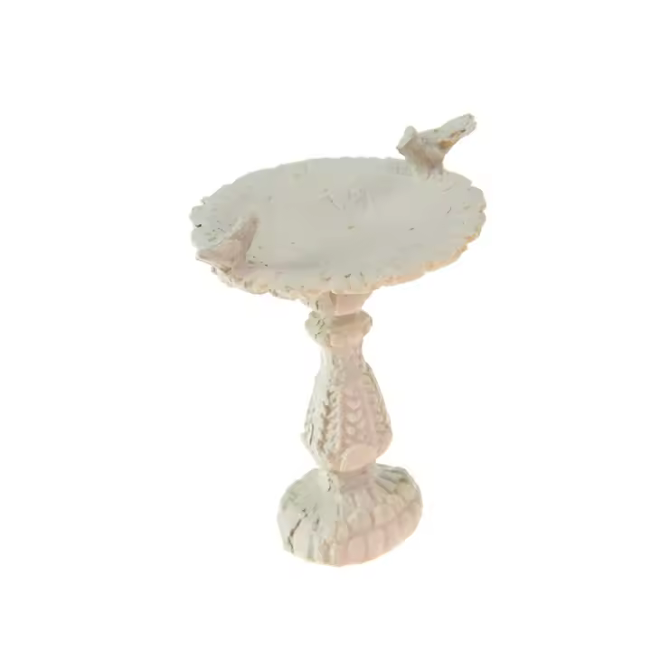 Miniatura De Jardín De Fadas Para Casa De Muñecas 1:12 Con Mobiliario Y Fuente De Pájaro De Resina Decoración Para Escenas De Miniaturas - 1
