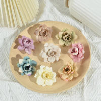 20Pcs Cabezas De Flores Artificiales Rosa 5cm Silken Para Decoración De Hogar Boda Fiesta Accesorios De Coronas De Flores - details 3