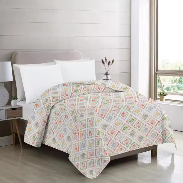 Vivid Torral by Rutes  - Colcha Bouti Verano Vito Estampada Reversible (No Incluye Fundas De Cojines) Poliéster, Fresquita, Transpirable, Diseño, Primavera, Verano - 1