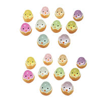 20Pcs Decoraciones De Huevo De Pascua Con Micro Paisaje De Pollo Luminoso Juguetes De Niños Decoración De Pascua DIY Regalos Figuras De Miniatura De Heno - details 6