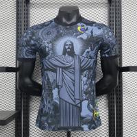 Camiseta De Fútbol De Verano Edición Especial Brasil Jesus Para Adultos Y Niños Casual Quick-drying Poliéster Camiseta De Outdoor - details 4
