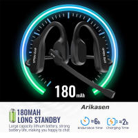 Auriculares Bluetooth Inalámbricos De Peso Ligero Para Camión Oficina Call Center Con Micrófono De Cancelación De Ruido Y Auriculares Abiertos - details 6