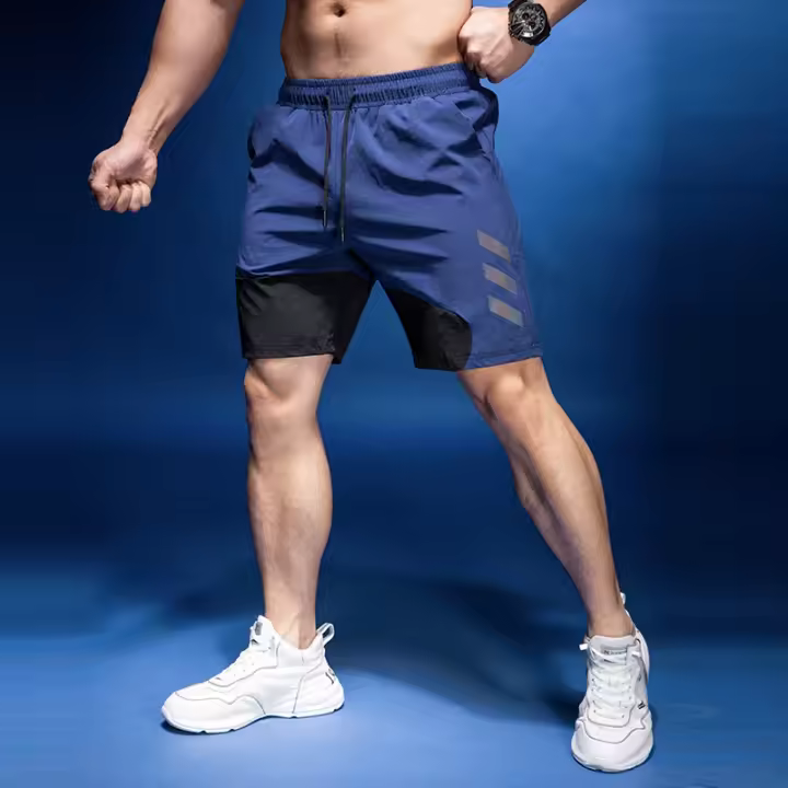 Nuevos Shorts De Deporte Para Hombre En El Gimnasio Rápidos Secado Fitness Pantalones De Baloncesto Moda Personalidad Entrenamiento Transpirables - 1
