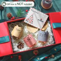7cm lindo animal planta macetas, pequeño animal plantadores con platillo conjunto de 6, pequeñas macetas de cerámica para suculentas cactus, (sin plantas) - details 3