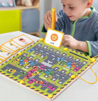 Juego De Mesa Magnético De Madera Con Laberinto Y Colores Juguetes Educativos Montessori Para Niños Actividad De Avión De Viaje - details 10