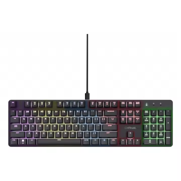 Trust - GXT 871 Zora teclado Juego USB QWERTY Español Negro 25682 - 1