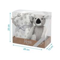 Kiokids Peluche Koala Gris Con Mantita 100% Poliester - details 0