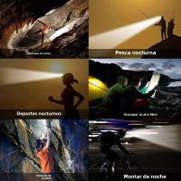 Linterna Frontal LED Potente XHP199 Para Pesca Y Camping Recargable USB 18650 Lámpara Frontal Con Ángulo De Haz De 180° Fuente De Luz LED Batería De Litio Metálico Impermeable - details 16