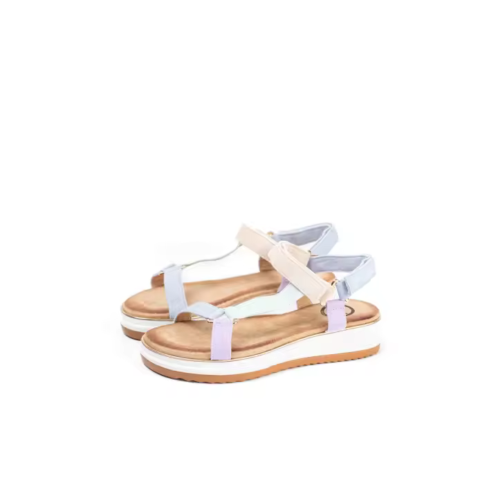 Lyla Wang sandalias con velcro para mujer con plantilla acolchada - 1