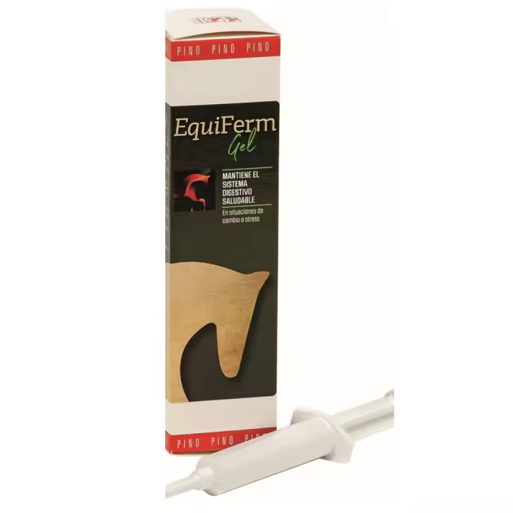 EQUIFERM, sistema digestivo saludable caballos, de Laboratorios Pino jeringa de 60 ml. - 1