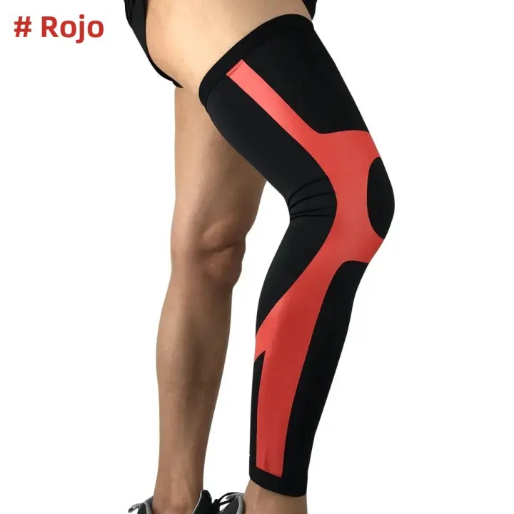 1Pcs Sleeves De Comprimido De Pierna Completa Con Protección De Rodilla Para Ciclismo Largos Leggings Ciclismo Bicicleta MTB Rodilleras Para Hombres Y Mujeres - 1