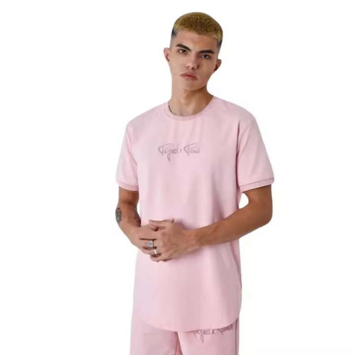 Camiseta Project X Paris Logo Bordado Rosa T Shirt 2310019-Pkpk2 - 1