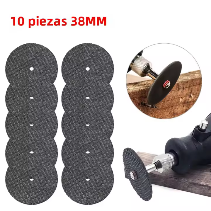 10Pcs Disco De Corte Metálico De 38MM Para Dremel Herramientas De Tratamiento De Superficies Con Rueda De Sierra Y Pulido - 1