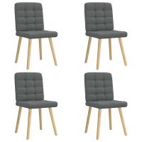 vidaXL Sillas de comedor 4 unidades tela taupe en color Taupé/Marrón oscuro/Gris nube y más | cómodas modernas ergonómicas para comedor cocina salón hogar - details 4